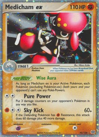 Medicham ex/106 - Emerald Holofoil