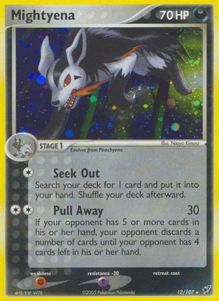 Mightyena/107 - Deoxys Holofoil