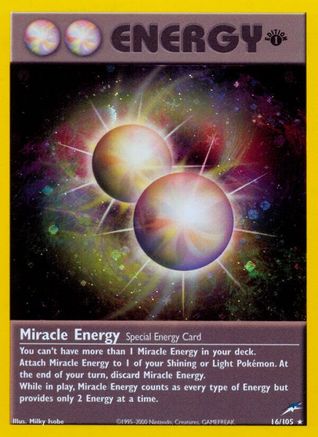 Miracle Energy/105 - Neo Destiny 1st Edition Holofoil