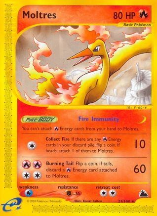 Moltres/144 - Skyridge Reverse Holofoil