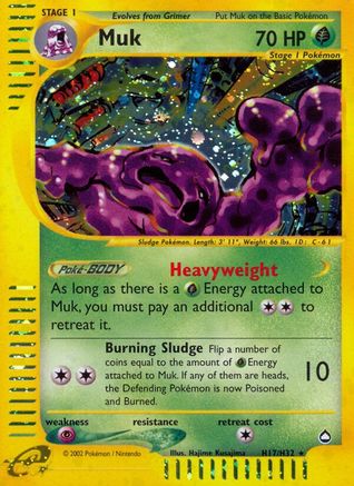 Muk (H17)/147 - Aquapolis Holofoil