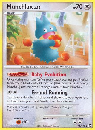 Munchlax (70) 70/111 - Rising Rivals Reverse Holofoil