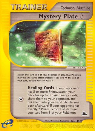 Mystery Plate Delta/144 - Skyridge Reverse Holofoil