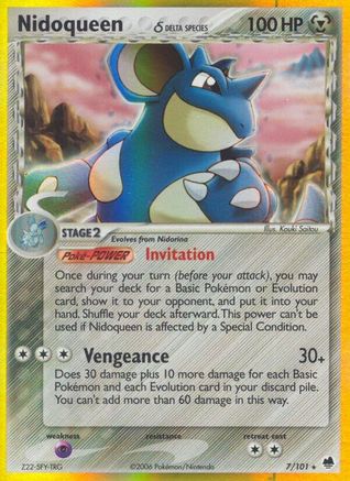 Nidoqueen (Delta Species)/101 - Dragon Frontiers Holofoil