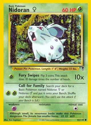 Nidoran F/110 - Legendary Collection Reverse Holofoil