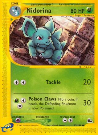 Nidorina/144 - Skyridge Reverse Holofoil