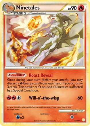 Ninetales/123 - HeartGold SoulSilver Reverse Holofoil