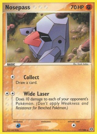 Nosepass/106 - Emerald Reverse Holofoil