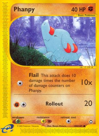 Phanpy/147 - Aquapolis Reverse Holofoil