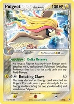 Pidgeot (Delta Species)/110 - Holon Phantoms Reverse Holofoil