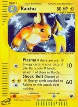 Raichu (25)/165 - Expedition Reverse Holofoil