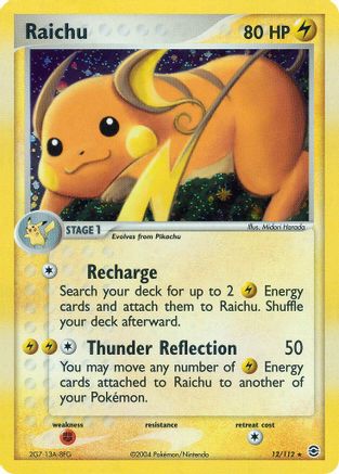 Raichu/112 - FireRed & LeafGreen Holofoil