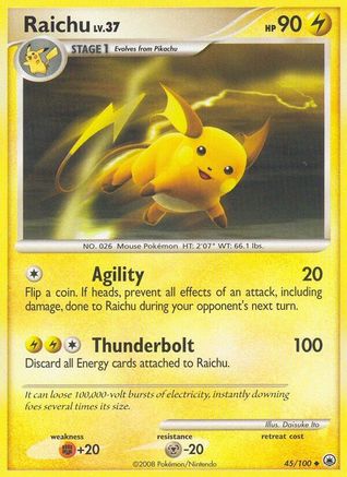 Raichu/100 - Majestic Dawn Reverse Holofoil