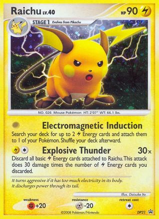 Raichu - DP21/56 - Diamond and Pearl Promos Holofoil