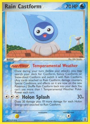 Rain Castform/113 - Delta Species Reverse Holofoil