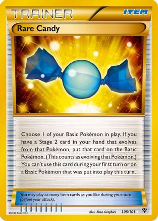 Rare Candy (105 Secret Rare)/101 - Plasma Blast Holofoil