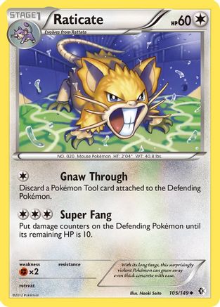 Raticate/149 - Boundaries Crossed Reverse Holofoil