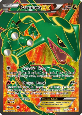 Rayquaza EX (123 Full Art)/124 - Dragons Exalted Holofoil