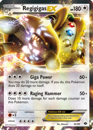 Regigigas EX/99 - Next Destinies Holofoil
