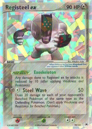 Registeel ex/101 - Hidden Legends Holofoil
