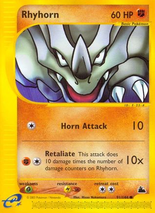 Rhyhorn/144 - Skyridge Reverse Holofoil
