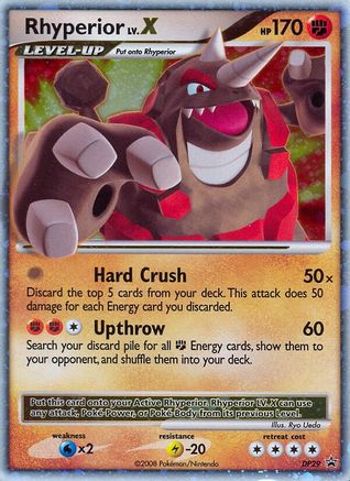 Rhyperior LV.X - DP29/56 - Diamond and Pearl Promos Holofoil