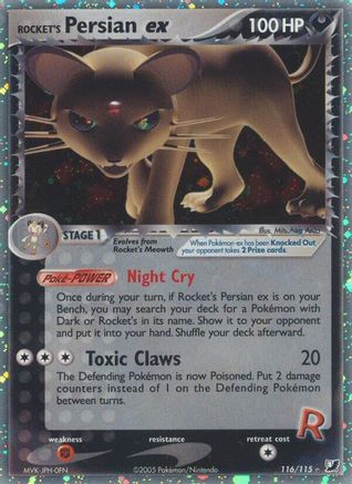 Rocket's Persian ex/115 - Unseen Forces Holofoil