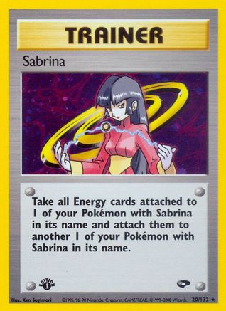 Sabrina (20)/132 - Gym Challenge Unlimited Holofoil