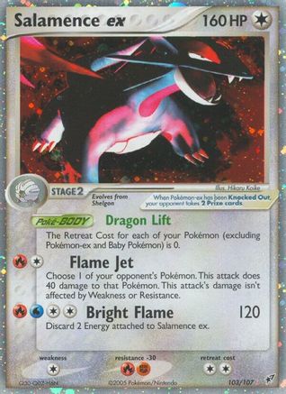 Salamence ex/107 - Deoxys Holofoil