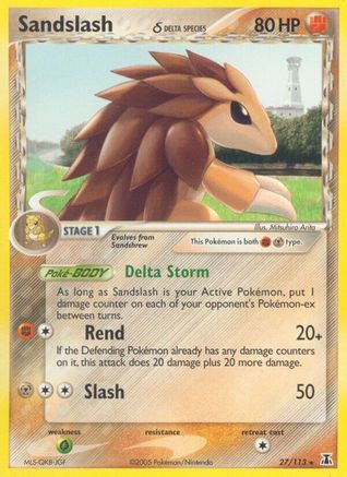 Sandslash (Delta Species)/113 - Delta Species Reverse Holofoil