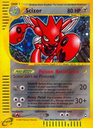 Scizor (H21)/147 - Aquapolis Holofoil