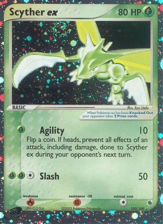 Scyther ex/109 - Ruby and Sapphire Holofoil
