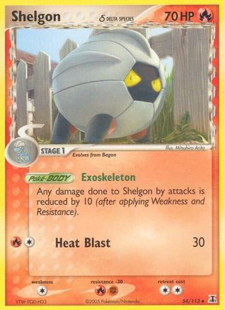 Shelgon - 054/113 (Delta Species)/113 - Delta Species Reverse Holofoil