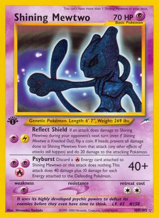 Shining Mewtwo/105 - Neo Destiny Unlimited Holofoil