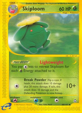 Skiploom/147 - Aquapolis Reverse Holofoil