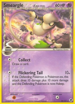 Smeargle (Delta Species)/101 - Dragon Frontiers Reverse Holofoil