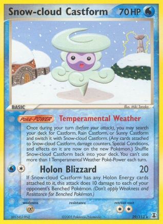 Snow-cloud Castform/113 - Delta Species Reverse Holofoil