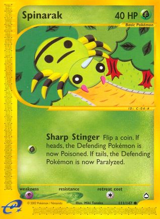 Spinarak (111) 111/147 - Aquapolis
