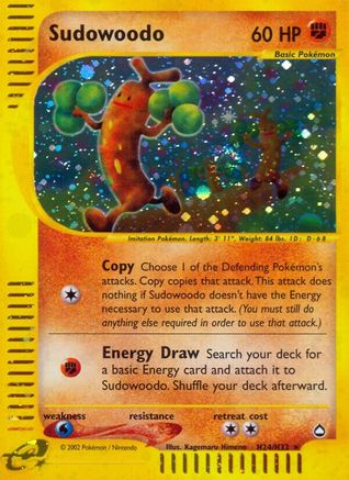 Sudowoodo (H24)/147 - Aquapolis Holofoil
