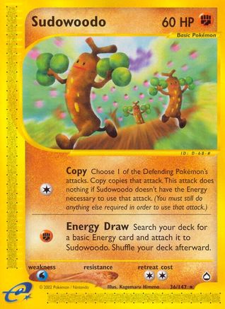 Sudowoodo/147 - Aquapolis Reverse Holofoil