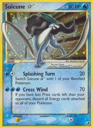 Suicune Star/115 - Unseen Forces Holofoil