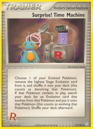 Surprise! Time Machine/109 - Team Rocket Returns Reverse Holofoil