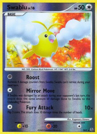 Swablu (Shiny)/127 - Platinum Reverse Holofoil