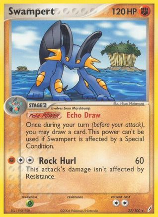 Swampert/100 - Crystal Guardians Reverse Holofoil