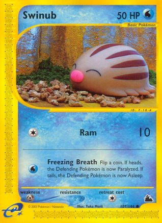 Swinub (107)/144 - Skyridge Reverse Holofoil