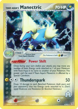 Team Aqua's Manectric - 4/95/95 - Team Magma vs Team Aqua Reverse Holofoil