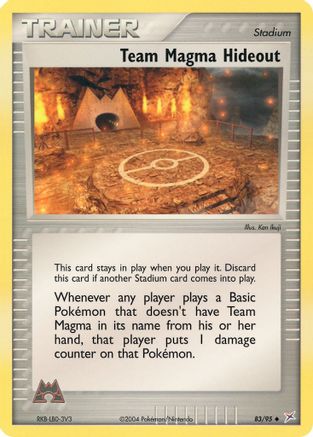 Team Magma Hideout/95 - Team Magma vs Team Aqua Reverse Holofoil