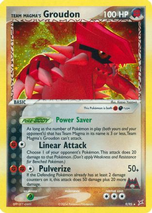 Team Magma's Groudon/95 - Team Magma vs Team Aqua Holofoil