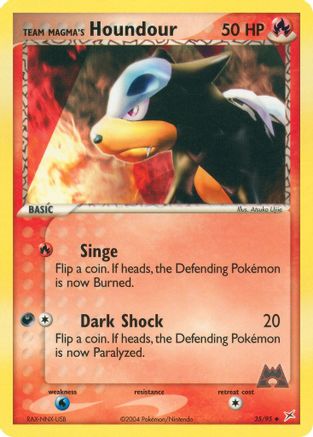 Team Magma's Houndour - 35/95/95 - Team Magma vs Team Aqua Reverse Holofoil