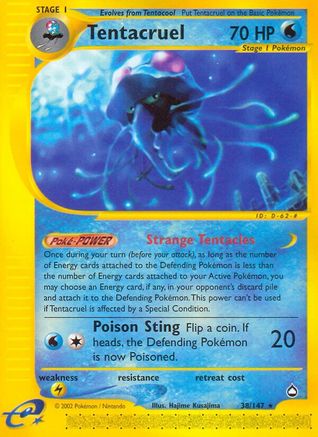 Tentacruel/147 - Aquapolis Reverse Holofoil